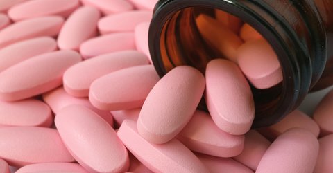 Tabletten Pink rosa Zink NEM Nahrungsergänzungsmittel