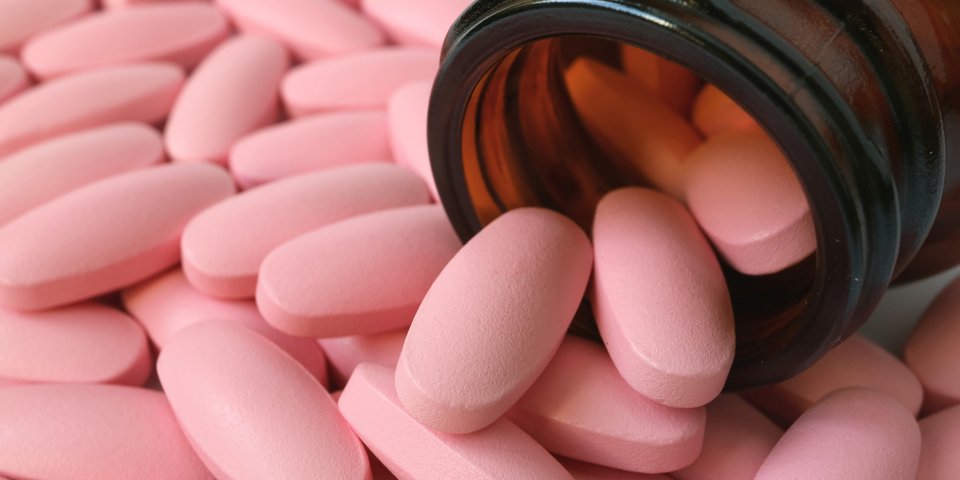Tabletten Pink rosa Zink NEM Nahrungsergänzungsmittel