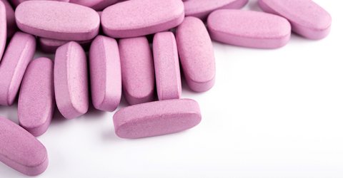Selen Überdosierung Tabletten lila rosa