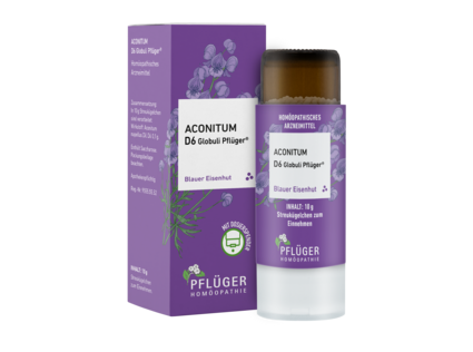 18051541 Aconitum D6 Globuli Pflüger 10g FS Spender