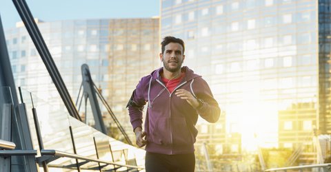 Joggen in der Großstadt