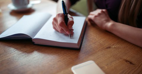 Notizen werden geschrieben